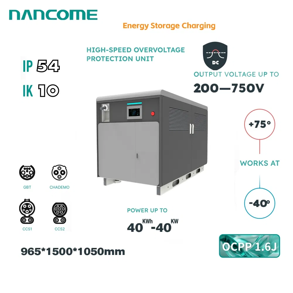 Nancome Robust Energy Storage System for EV Charging Support with Fast Installation