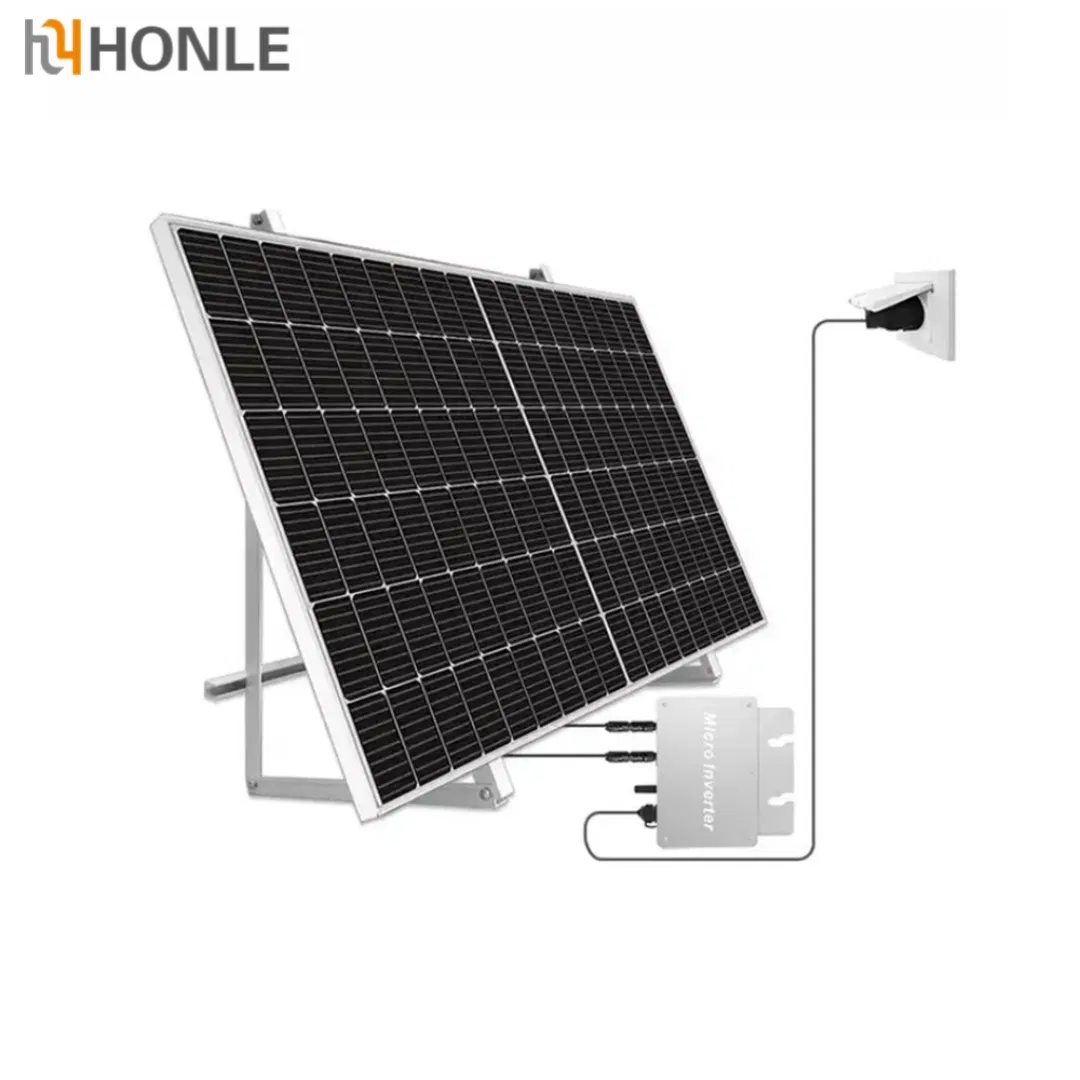 Honle China Goods Renewable Residential Solar Energy Storage Photovoltaic Panel Micro Inverter 800W Roof Balcony Mounted Solar Power System