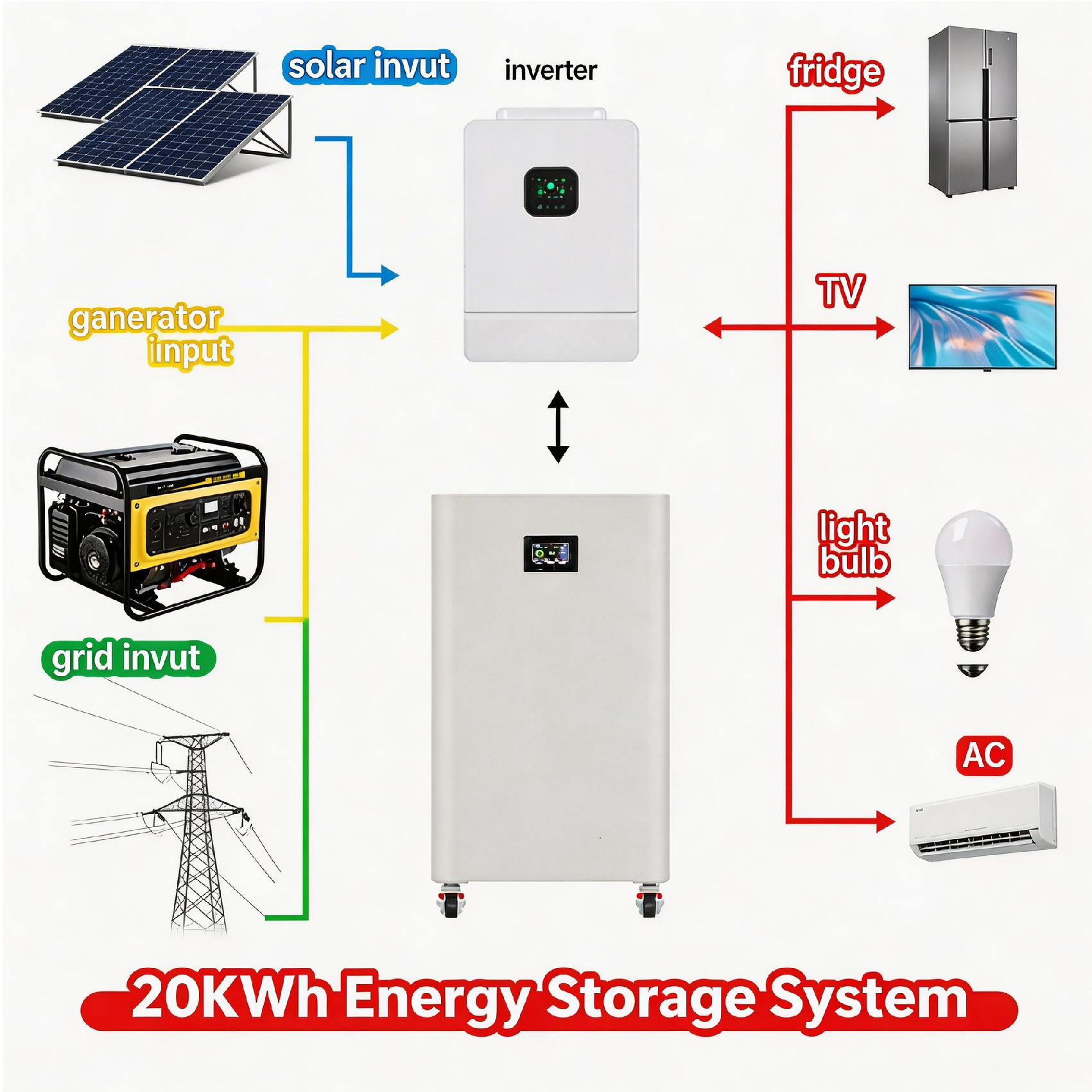 Lithium-ion Battery 5kwh 10kwh 15kwh 20kwh 100ah 200ah 300ah 314ah 48V 51.2V for Solar Home Energy Storage System High Capacity