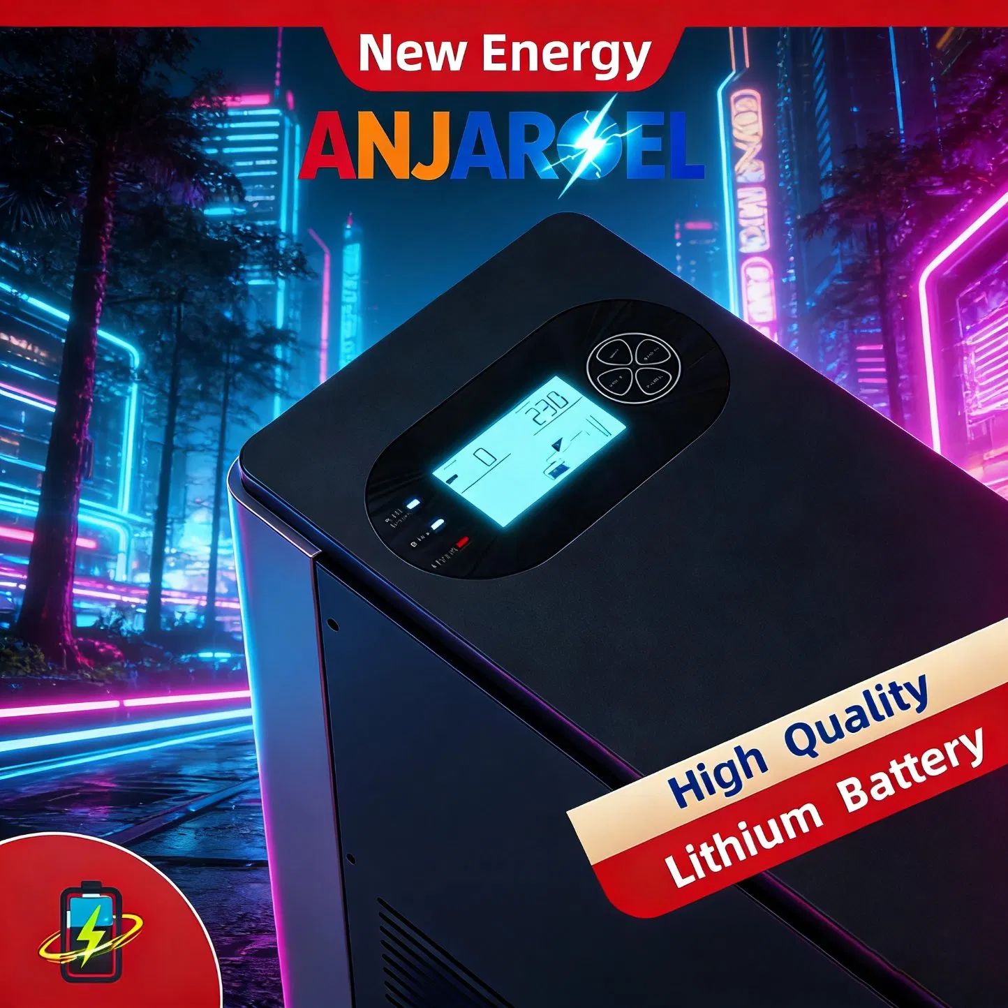 Lithium Cell 51.2kwh High Efficiency Energy Storage, 51.2V LiFePO4 Battery for Solar &amp; Wind Power Systems