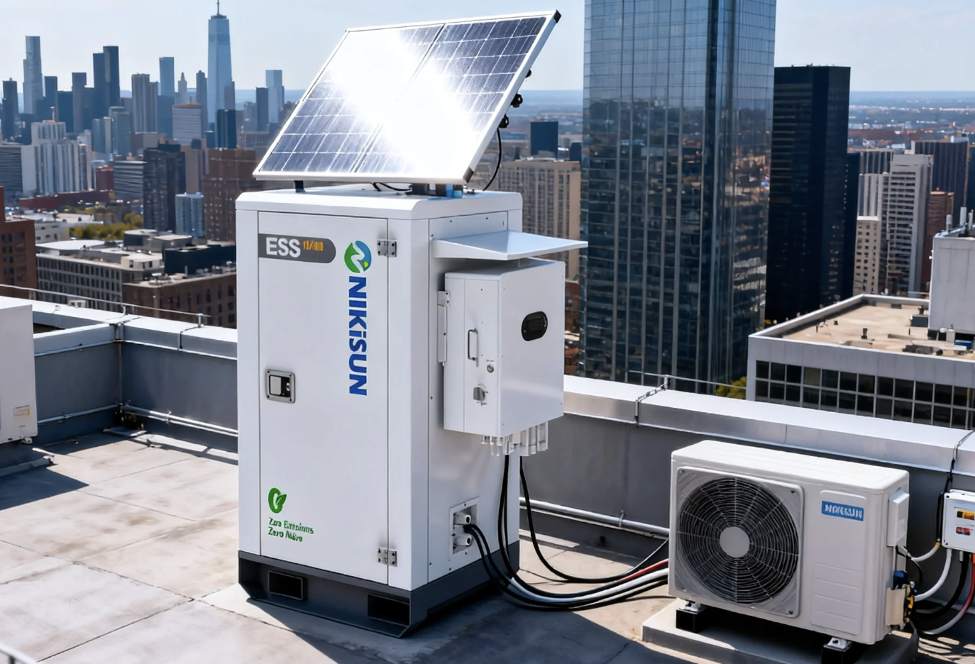 NIKiSUN OEM 30kWh 40kWh Energy Storage Battery System Industrial Commercial ESS Solar Energy Storage Factory Working Energy