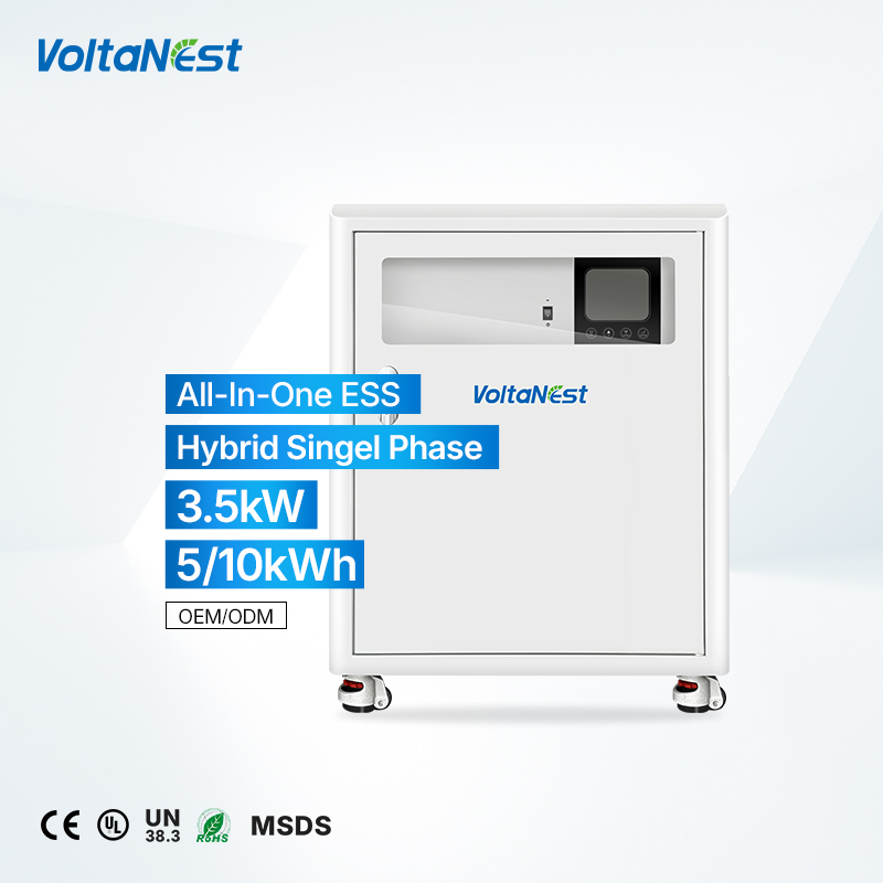 VoltaNest Mobile 51.2V 100ah 3.5kW 5.6kW 10kWh 15kWh 20kWh Solar Energy Storage System All in One Residential ESS Home Battery