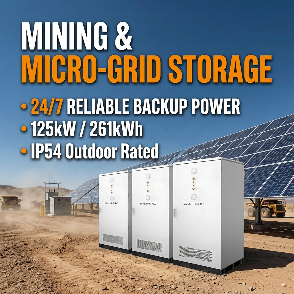 125kW 261kWh Off-grid Microgrid BESS for Mining &amp; Remote Area Reliable Liquid Cooled ESS