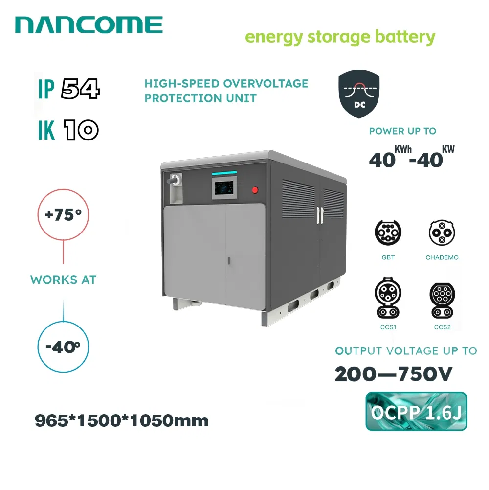 Nancome Modular Energy Storage System for EV Charging Support with Remote Monitoring