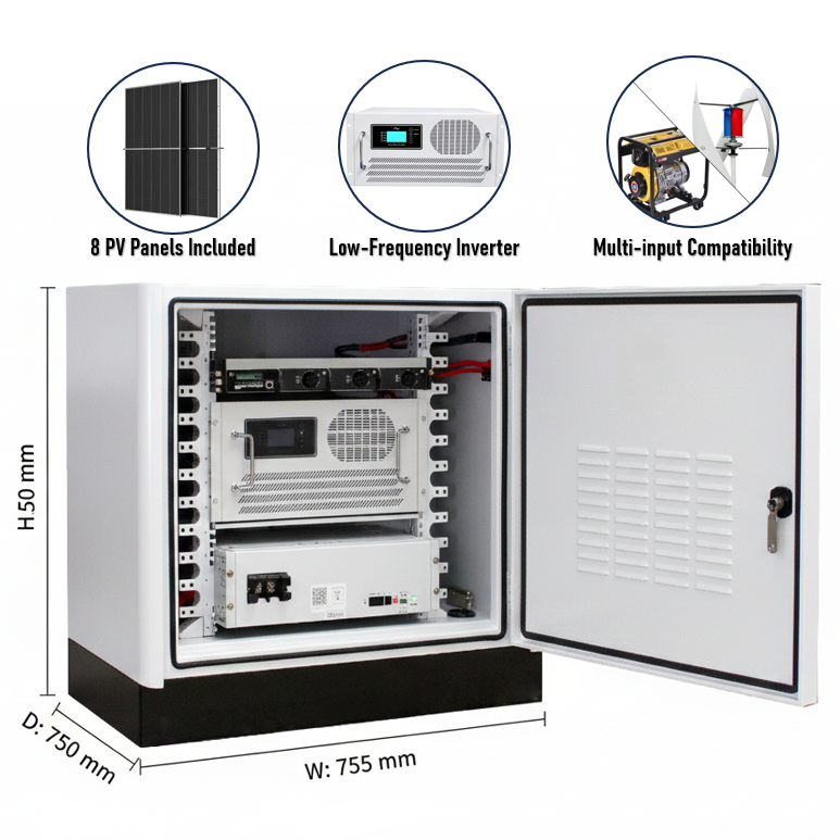 8kW 10kWh IP65 All-In-One Residential Energy Storage Off-grid System with Scalable LiFePO4 Battery CAN Communication Solar Panel