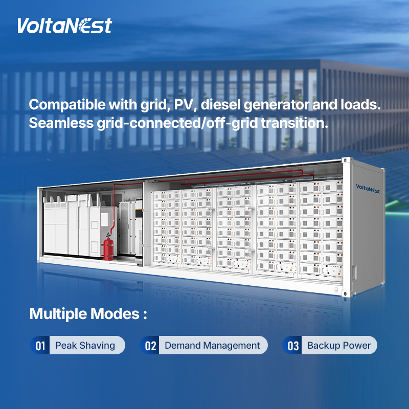 Voltanest All-in-One C&amp;I ESS 500kW 1000kWh 1000kW 2000kWh 1MWh 2MWh C&amp;I Container Battery Energy System