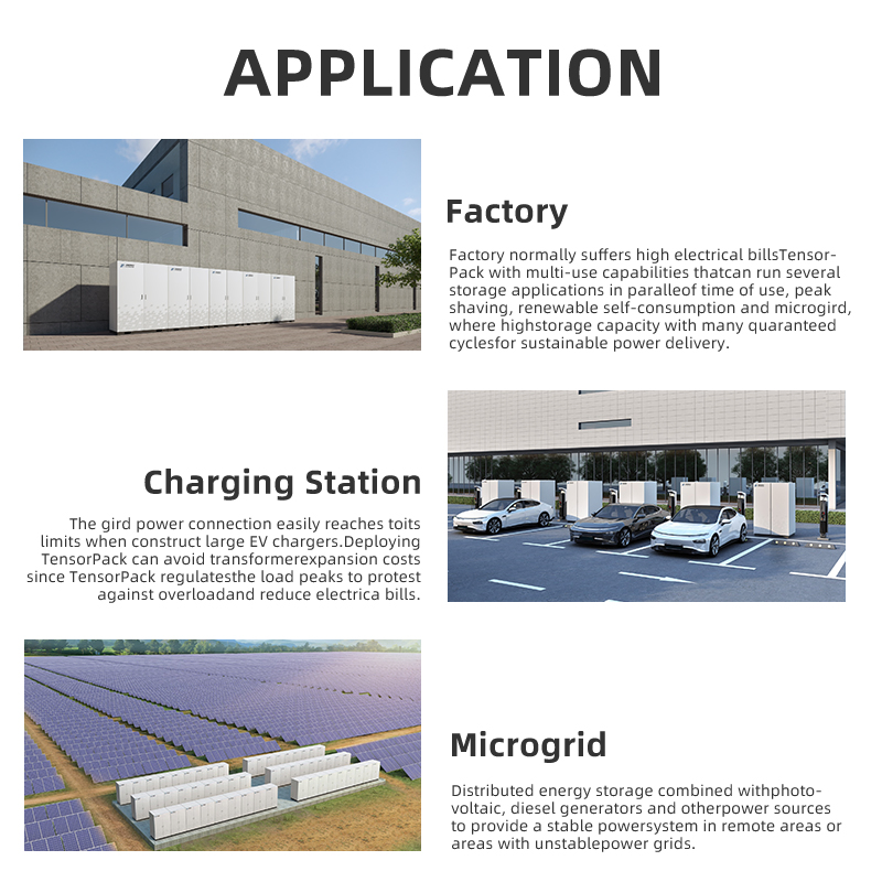 Commercial and Industrial Solar Battery Storage 241kwh LiFePO4 Battery Energy Storage System for Peak Shaving