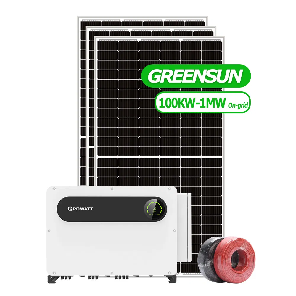 Complete Set 100kw 500kw PV Panel on Grid/Tied Energy Storage System