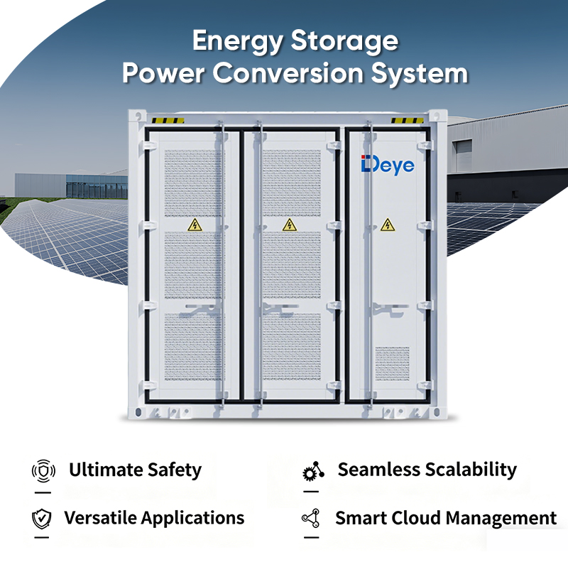 Commercial Ess 2250kw Deye All in One Hybrid Battery Energy Storage PCS System for Utility Scale Ess Solution