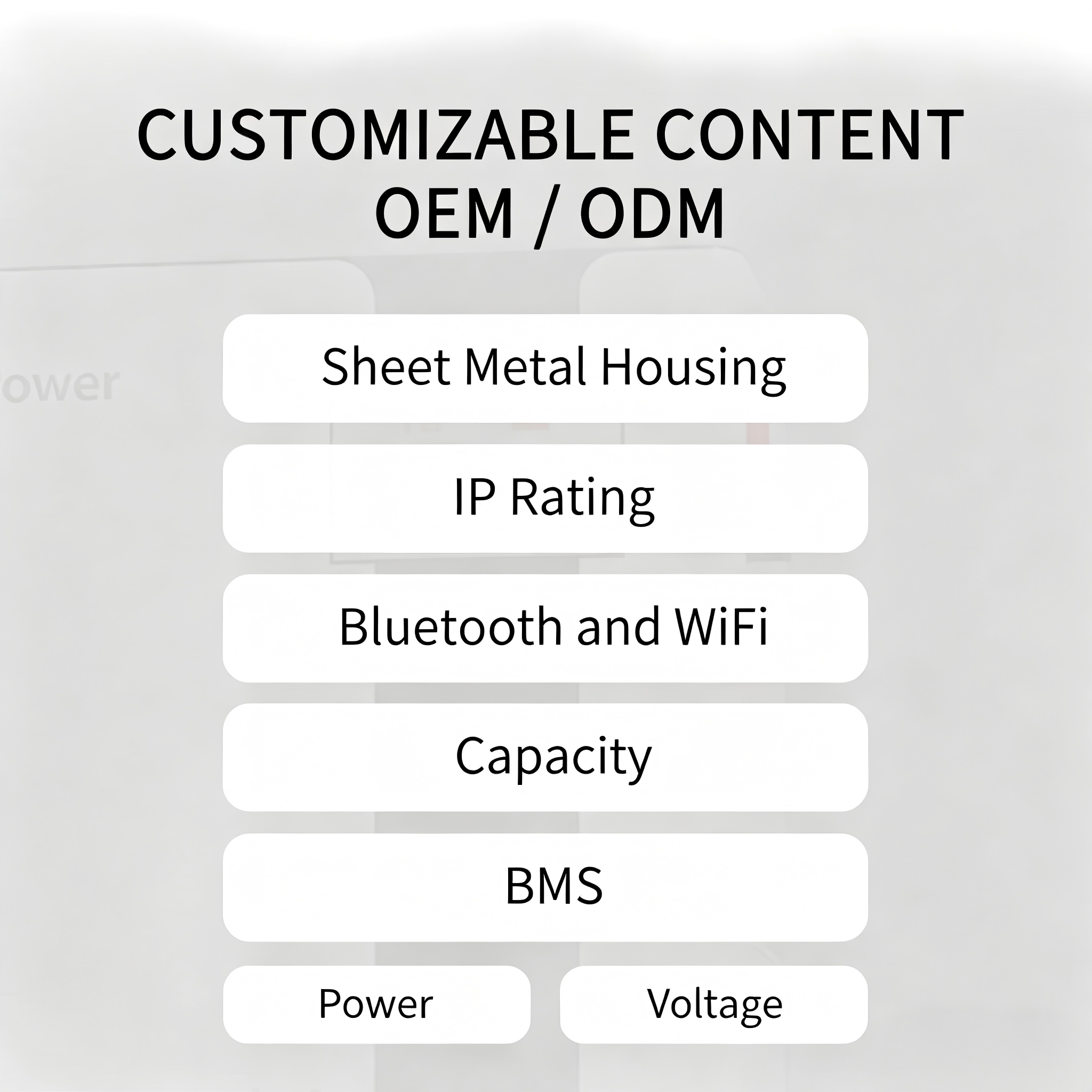Rack-mounted Split Residential Energy Storage System with IP65 Protection CAN Communication LiFePO4 Battery 51.2V 10-20Kw