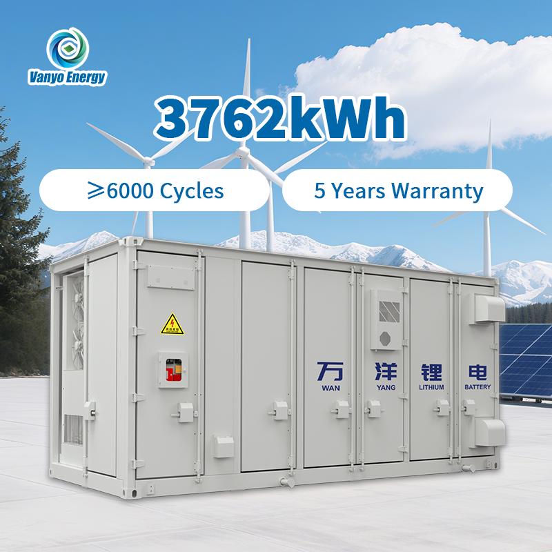 High Voltage Lithium Battery Energy Storage System 3762kwh 3.2V/314Ah Container BESS Commercial Industrial Use