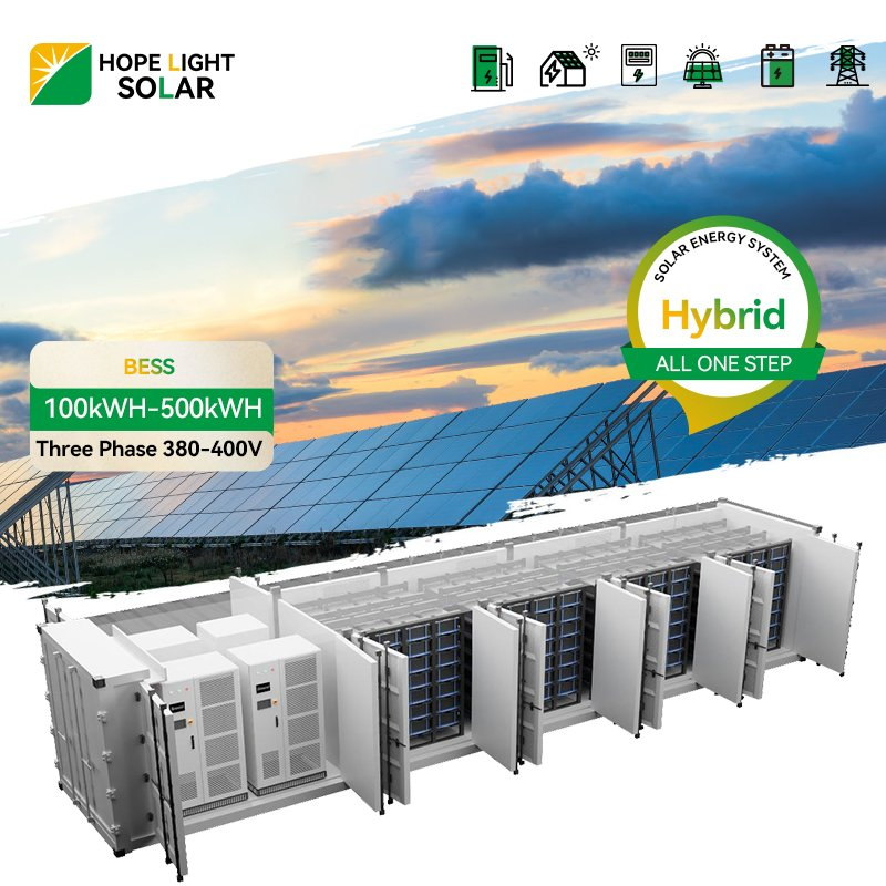 Commercial Battery Energy Storage System 200kwh 400kwh 500kwh Solar Power Backup System