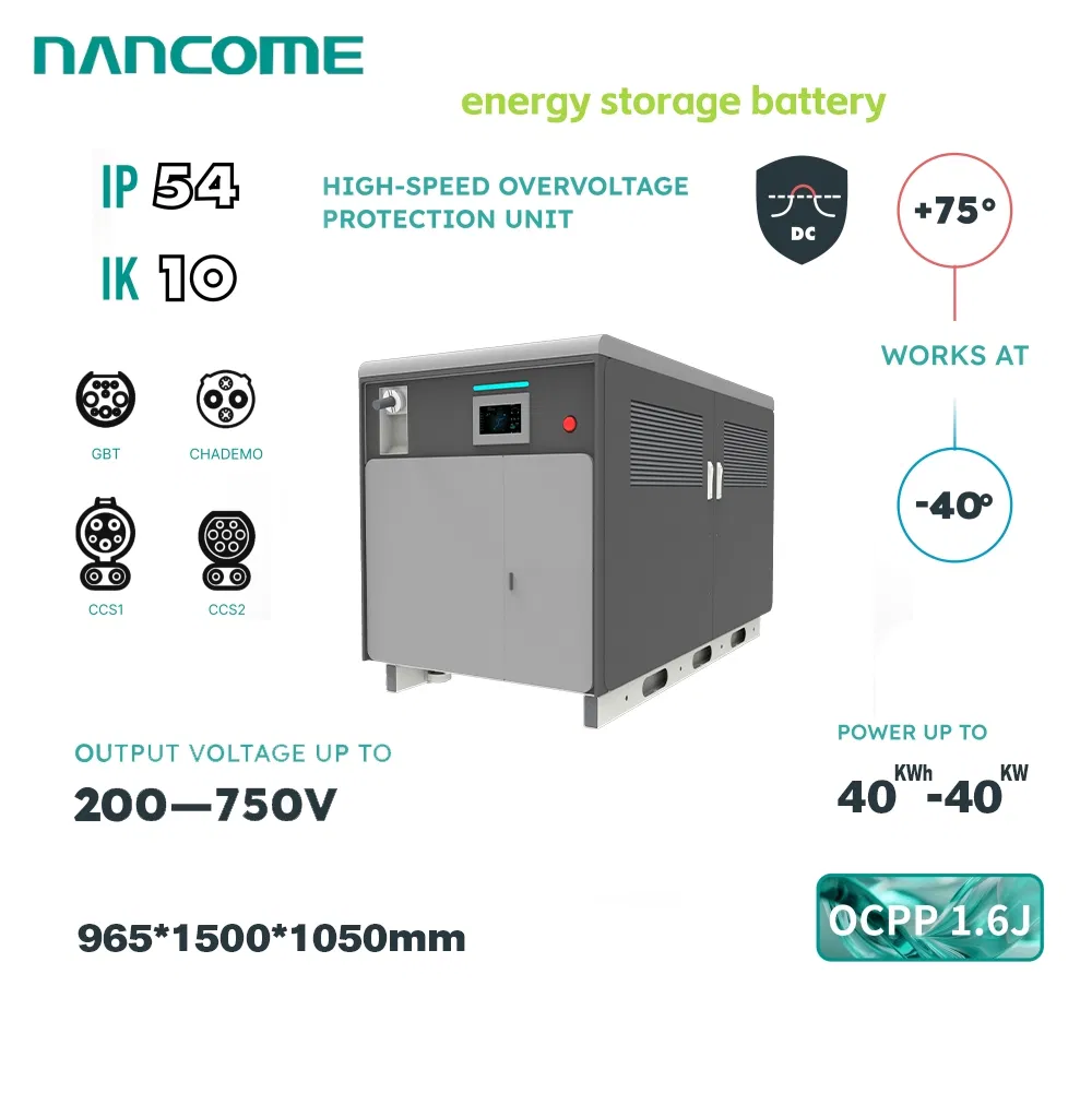 Nancome Reliable Energy Storage System for EV Charging Support with Long Cycle