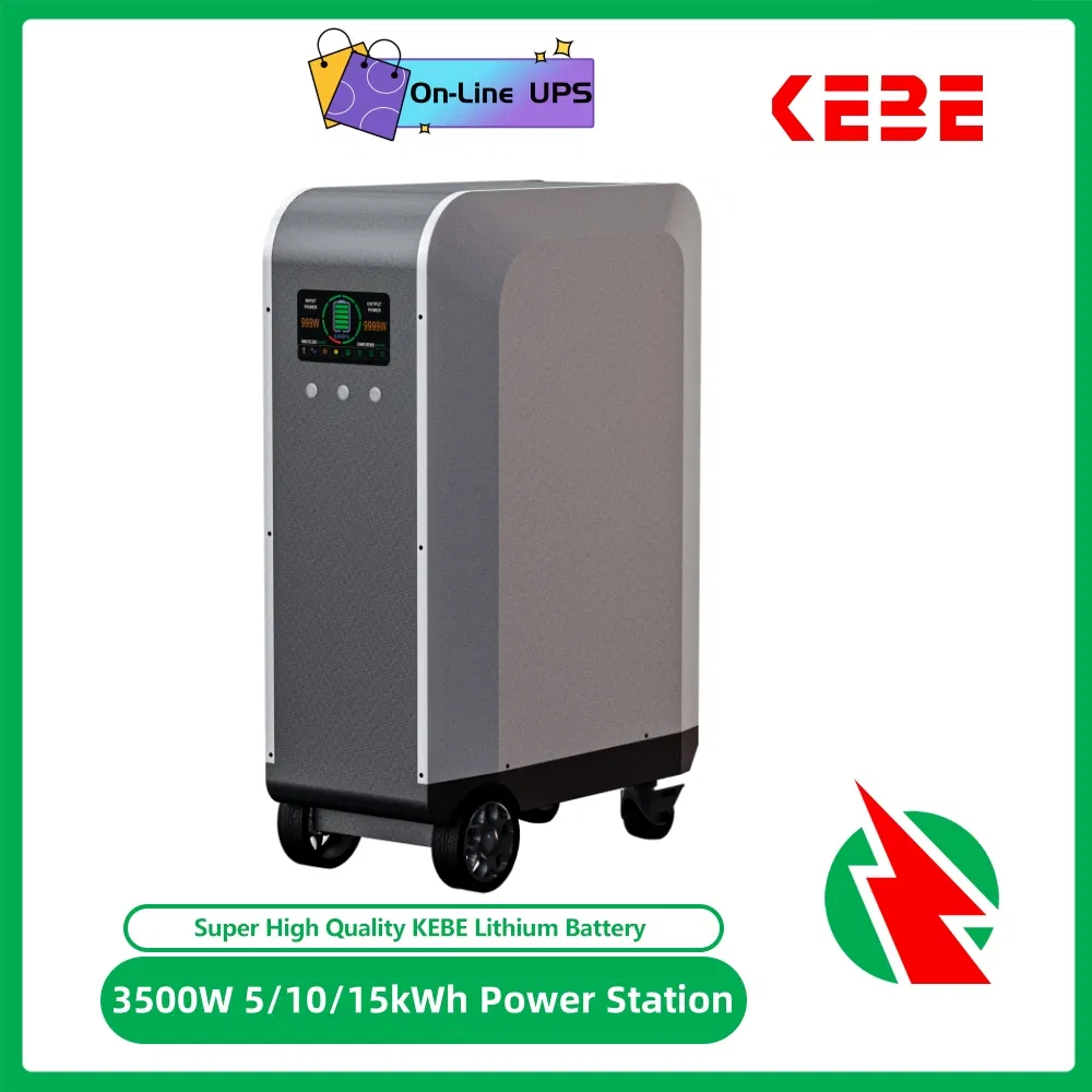 15kwh 4000W EV Charging Household Solar Power System Lithium Battery Online UPS Energy Storage System