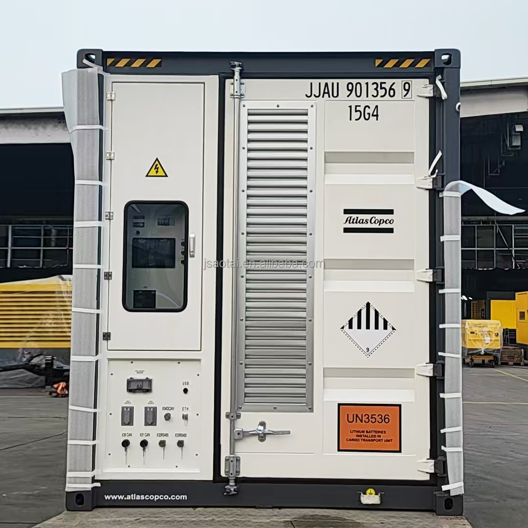 Atlas Copco Stackable EU 330Ah 250Ah 200Ah 160Ah 250Kwh 500Kva Rack Container Solar LiFePO4 Energy Storage Battery Systems