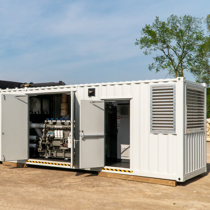 500kw 1mwh Container Hybrid Bess with ATS 1800 RPM for Mining Construction Remote Industry Combined with Gas or Diesel Generator