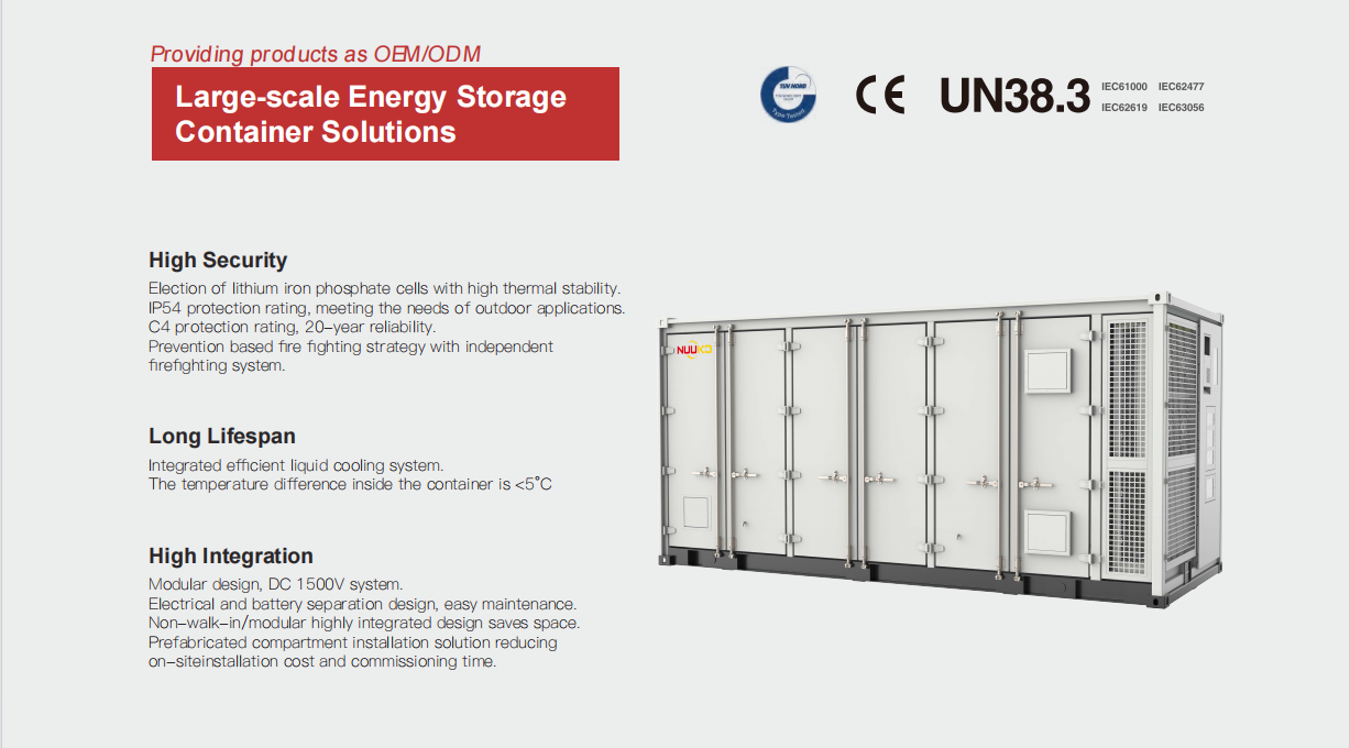 Commerical Energy Storage 314ah Lithium Ion Battery 1672kw 2500kw 3.34mwh 5mwh Bess Industrial Solar Energy Container System
