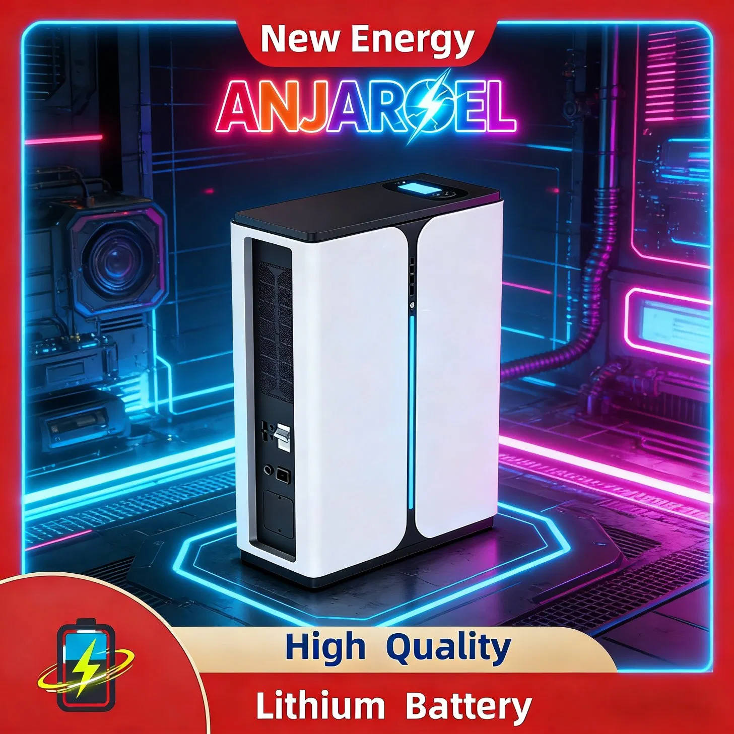 Lithium Cell 51.2kwh High Efficiency Energy Storage, 51.2V LiFePO4 Battery for Solar &amp; Wind Power Systems