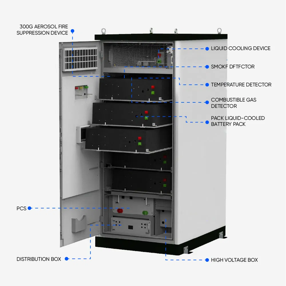 Sunark 125kw 261kwh Liquid Cooling Outdoor Cabinet Energy Storage System for High Power EV Fast Charging Solutions