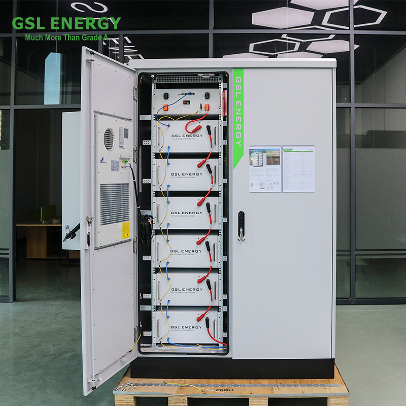 GSL Energy 172KWH/230KWH LiFePO4 Battery Cabinet Energy Storage Air Cooling BESS Commercial Microgrid Solar on Grid System