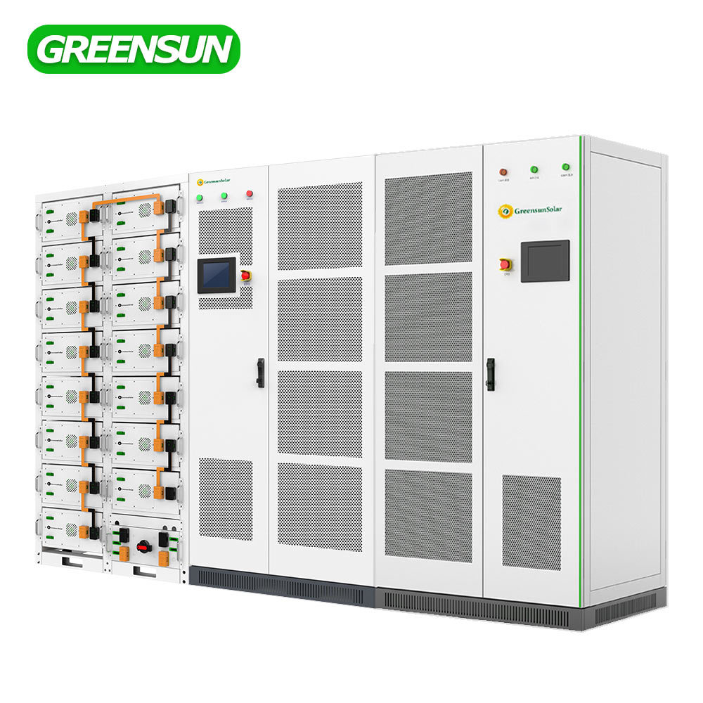 Commercial Grade Solar Power System 500kw Inverter with 1MW 1000KWH LiFePO4 Battery Installed in 20FT BESS Container System