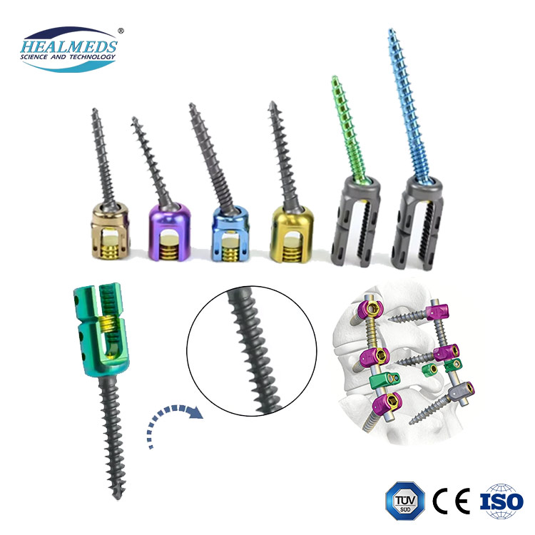 Factory Price 5.5mm Pedicle Screws Spinal Fixation System Titanium Orthopedic Spine Implants for Posterior Fixation