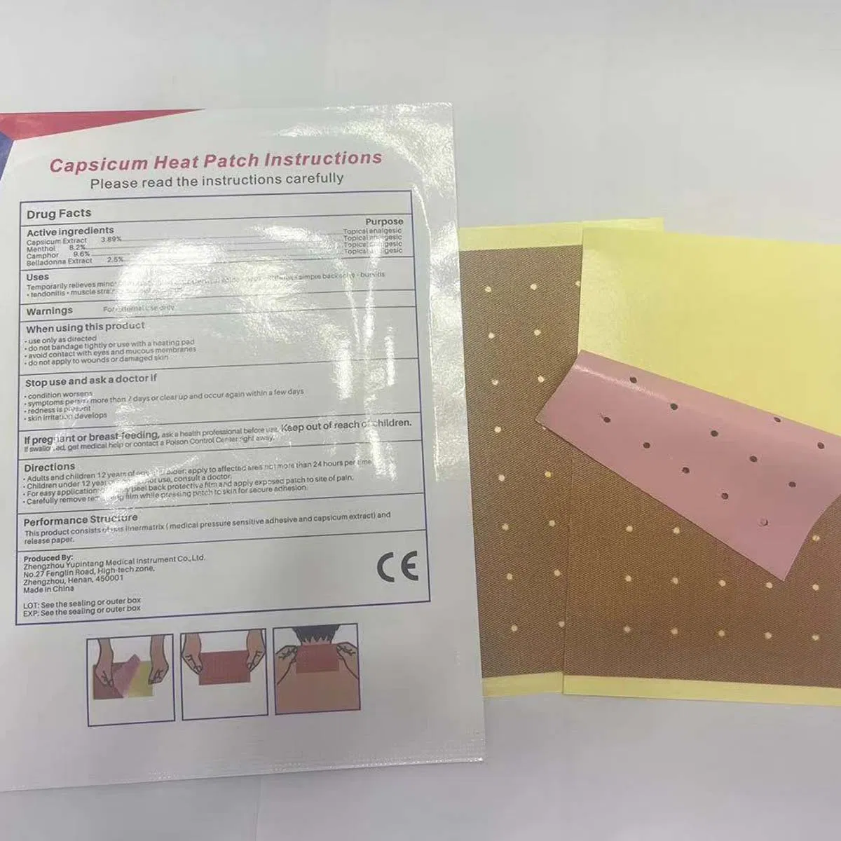 Sports Injury Recovery Capsicum Heat Pack