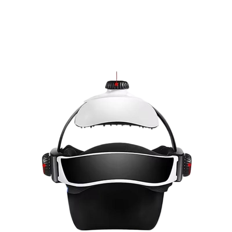 Portable Heat Compression Soothing Head Massage Helmet for Stress Relief