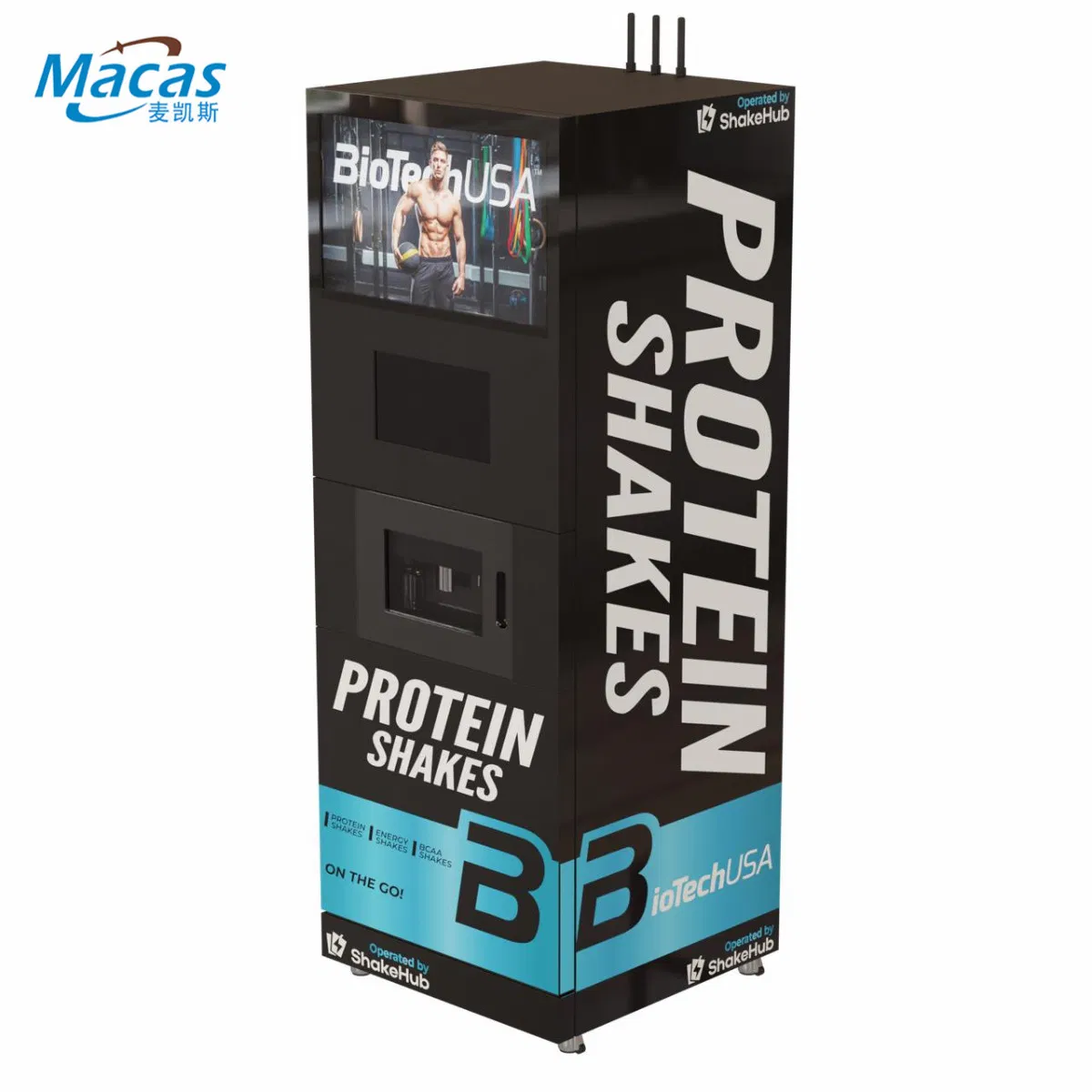 Portable Instant Healthy Protein Supplement Kiosk Vending Machine for Schools and Offices