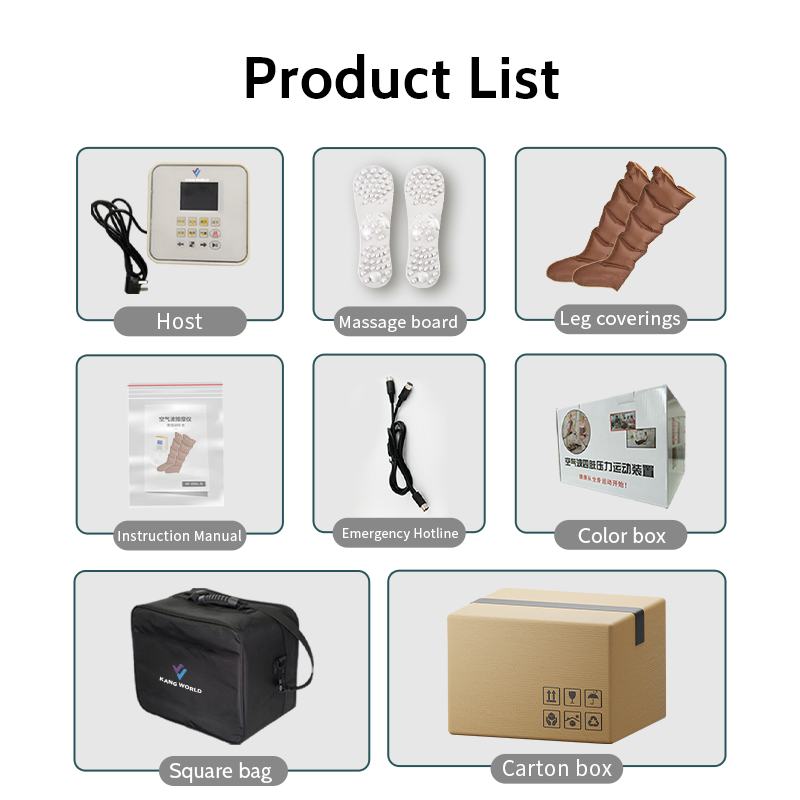 Hot Air Compression Massager for Legs Infrared Heat &amp; Air Pressure Therapy Portable Electric Massage Wraps for Deep Relaxation &amp; Improved Circulation