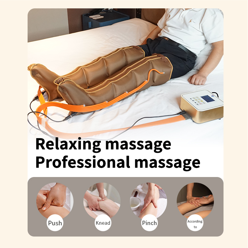 Hot Air Compression Massager for Legs Infrared Heat &amp; Air Pressure Therapy Portable Electric Massage Wraps for Deep Relaxation &amp; Improved Circulation