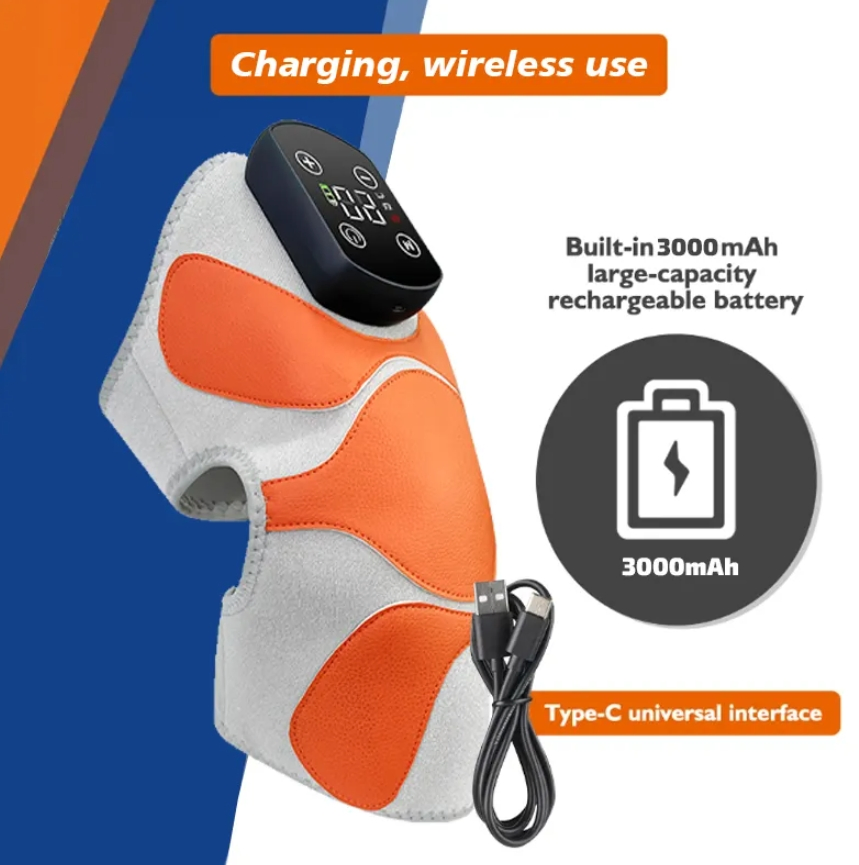 Portable Pain Relief Electric 3 in 1 Heated Knee Pad Elbow Therapy Vibration Knee Massager with Heat