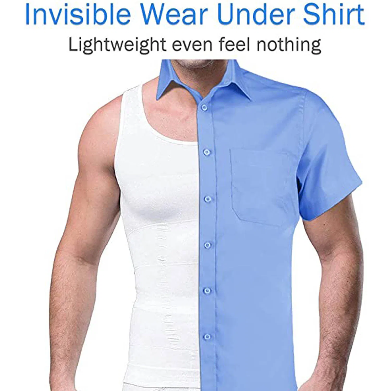 Slimming Tank Top Body Shaper Vest Men's Tank Top Running Tank Top Man Vest