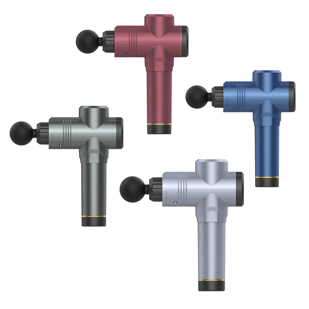 Cordless Deep Tissue Relaxation Vibration Muscle Body Fascial Gun Massager with LCD