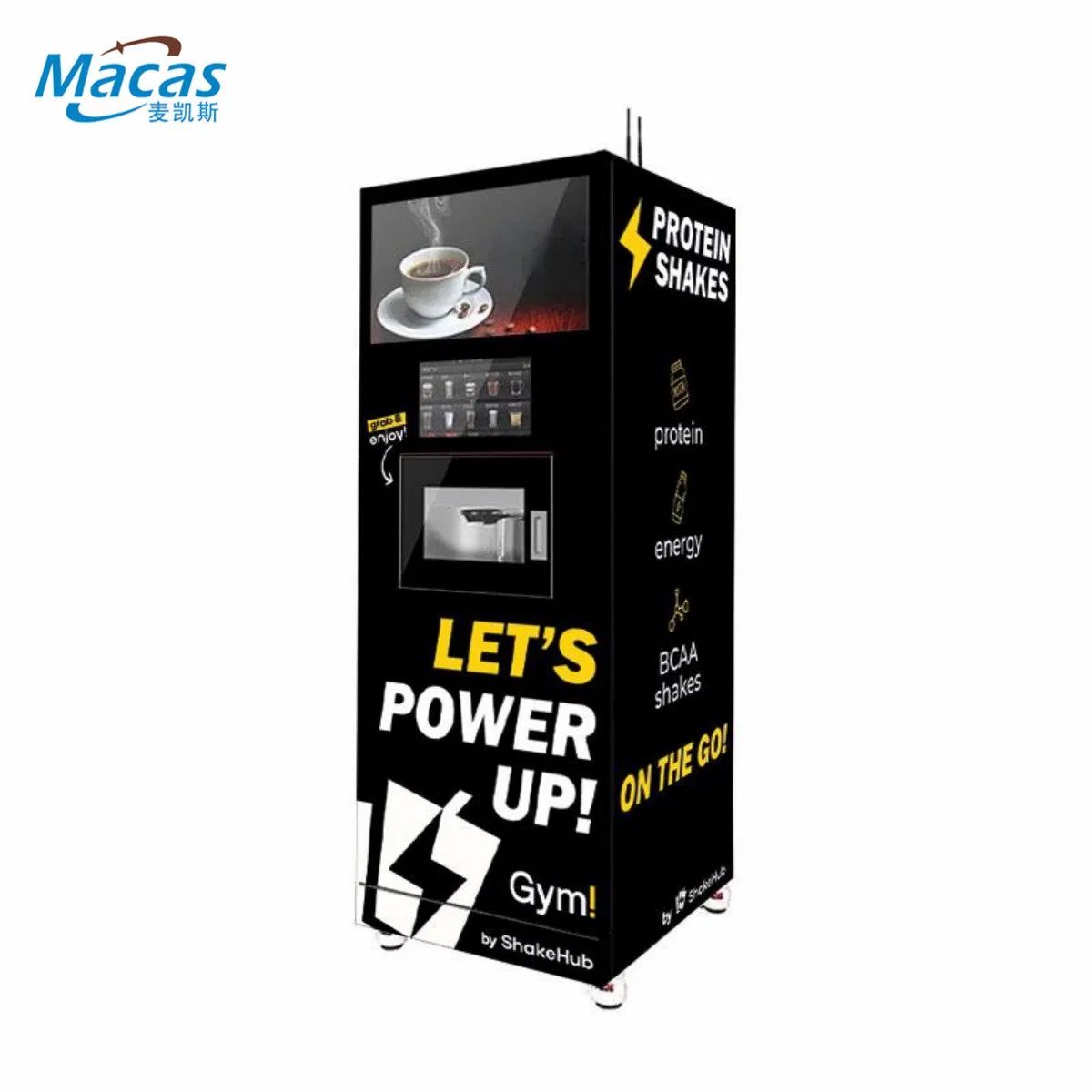 Portable Instant Healthy Protein Supplement Kiosk Vending Machine for Schools and Offices