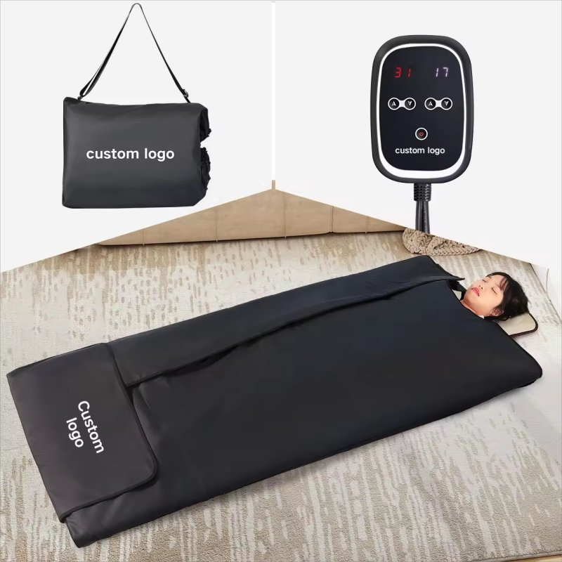 Electric Far Infrared Sauna Blanket for Home Weight Loss and Detox SPA