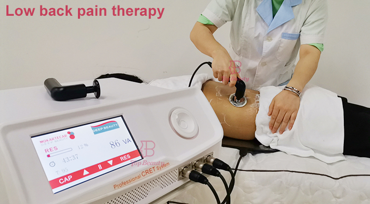 Cet Ret RF Deep Heat Therapy Tecar Therapia Machine 448kHz Fisioterapia Bracelet Physical Therapy Tear Therapy