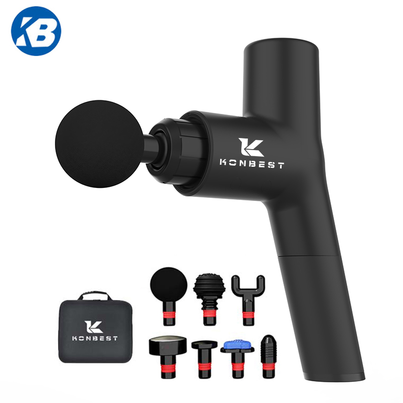 Percussion Adjustable Hand Electric Fascia Wireless Muscle Tissue Fascial Mini Pistol Massage Gun Massager