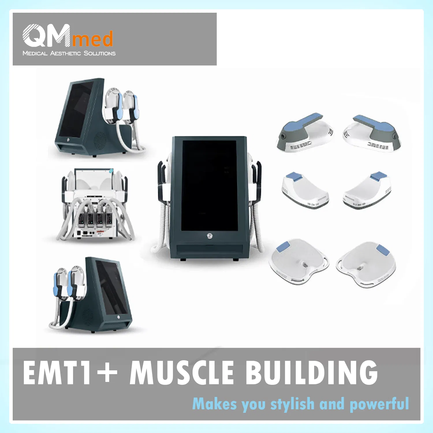 Full-Body EMS Sculptor - Abdomen/Buttocks/Back/Arms/Thighs, Deep Muscle Stimulation CE Certified
