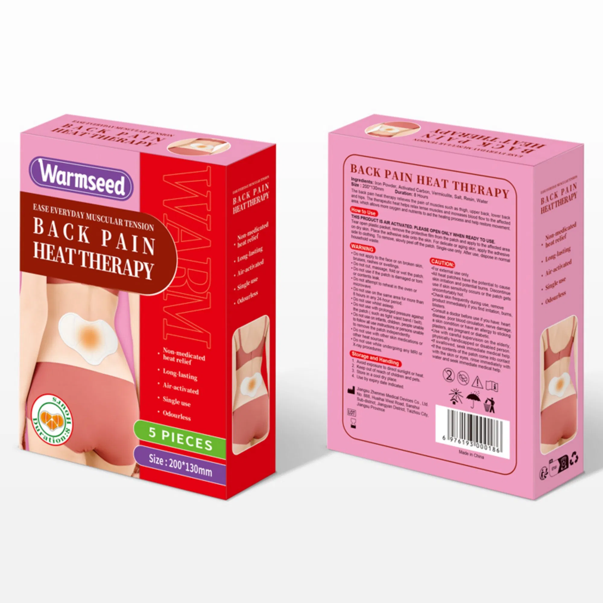 Compact Size Portable Disposable Eco-Friendly Heat Therapy Patch