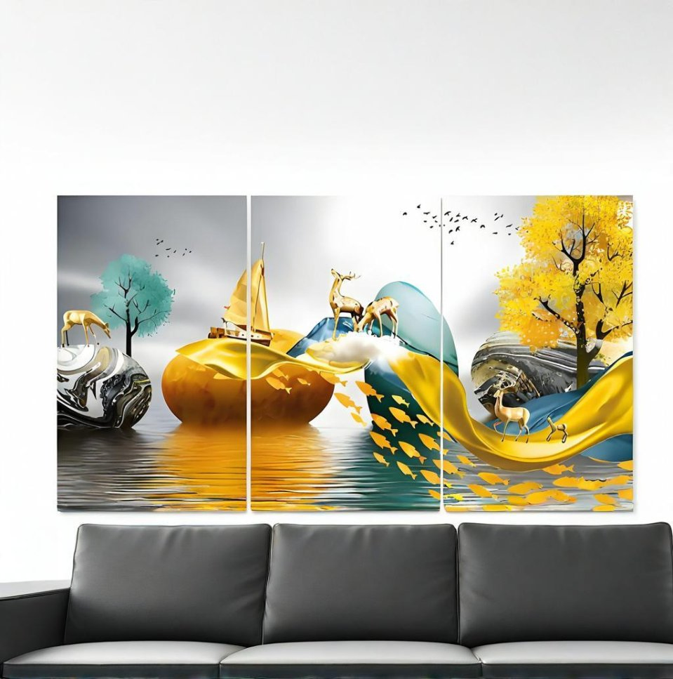 Affordable Custom Wall-Mounted Waterproof Carbon Crystal Heating Art, Wall Picture Electric Heater