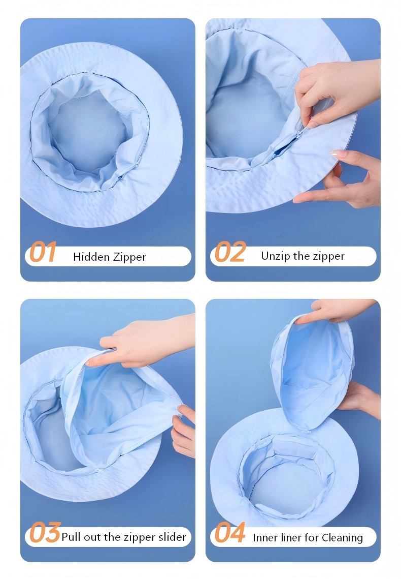 Hands-Free Airbag Compression and Thermal Therapy Hat - Wearable Scalp Massager