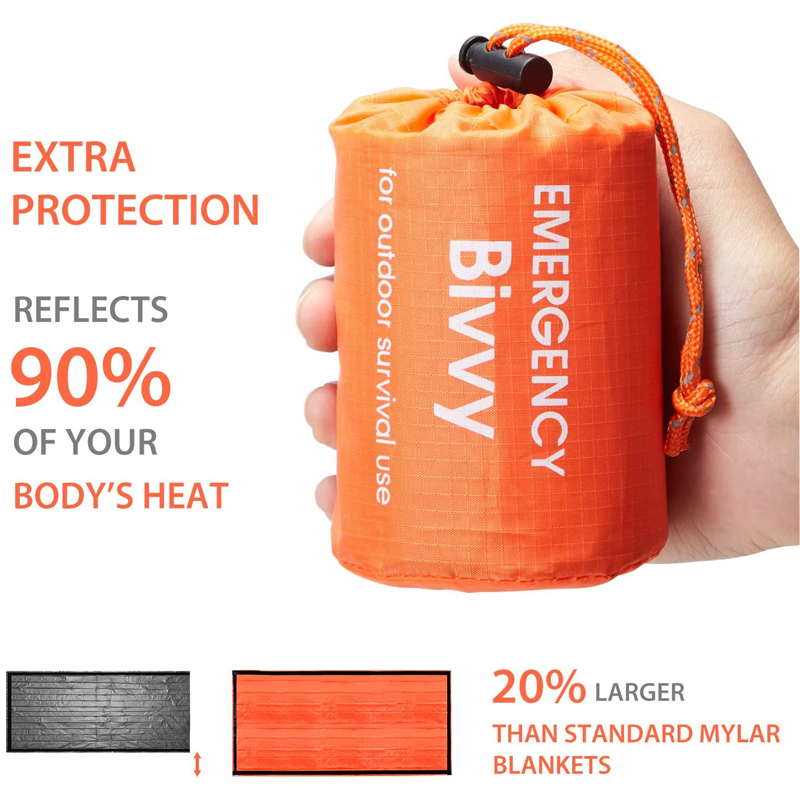 Thermal Survival Gear Reflective Mylar Emergency Sleeping Bag