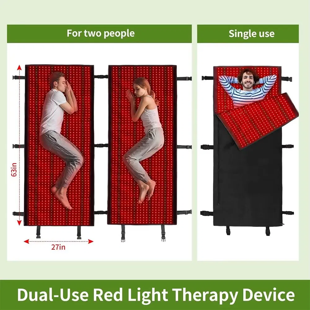Innovative 2520 LEDs Red Light Therapy Mat and Sleeping Bag Solution