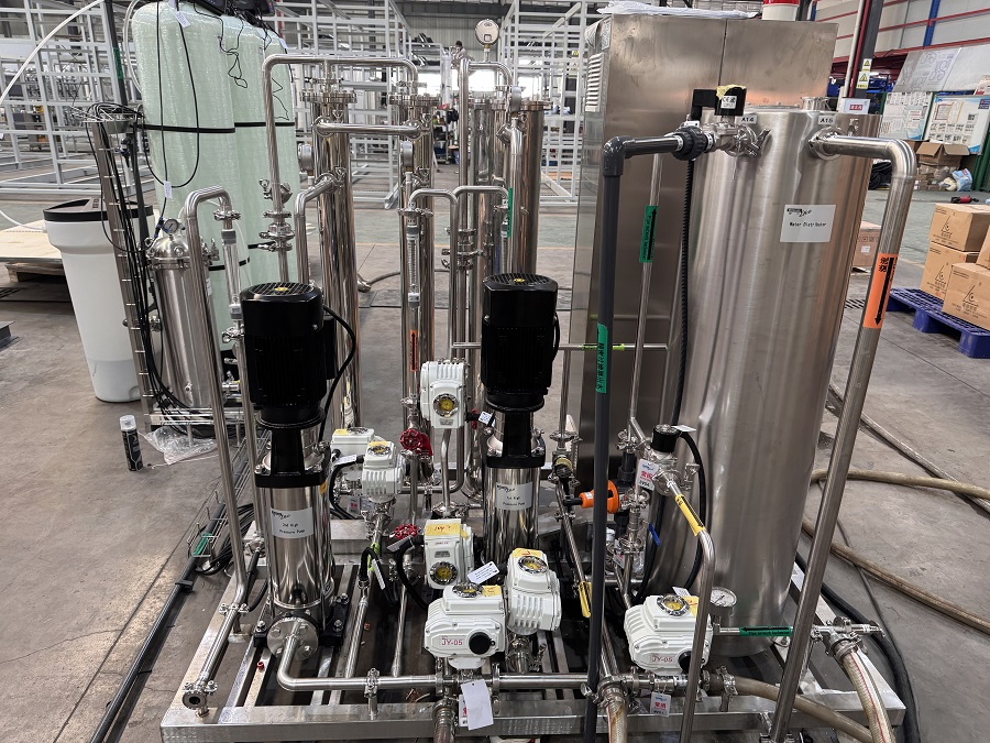 500lph Hemodialysis Pure Water System Double Stage RO with Heat Disinfection