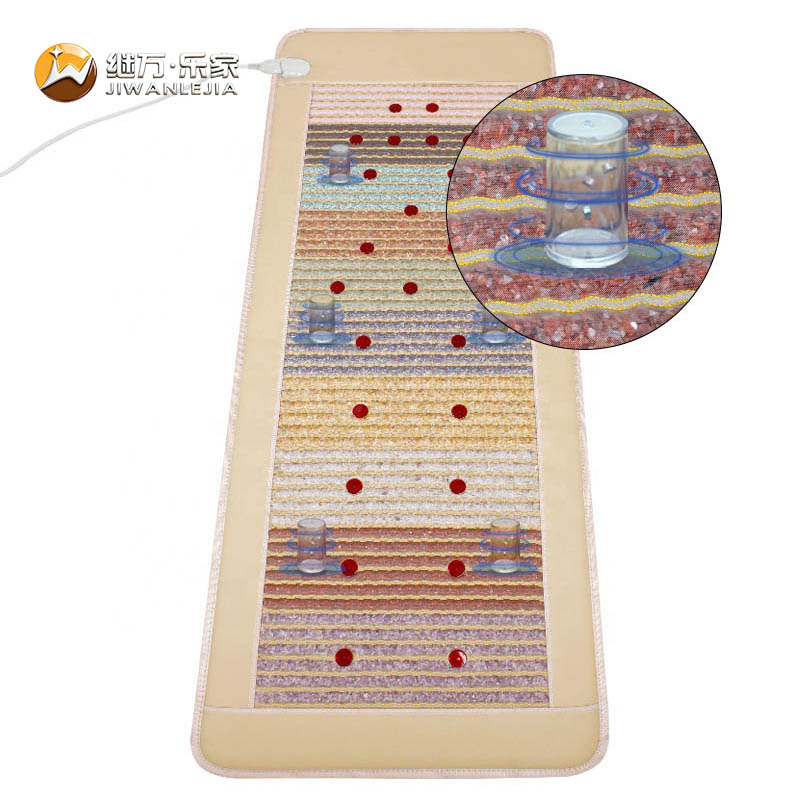 Jiwan Lejia Reliable Infrared Amethyst Therapy Heating Negative Ions Massage Cushion Red Light Yoga Pemf Mat for Pain Relief