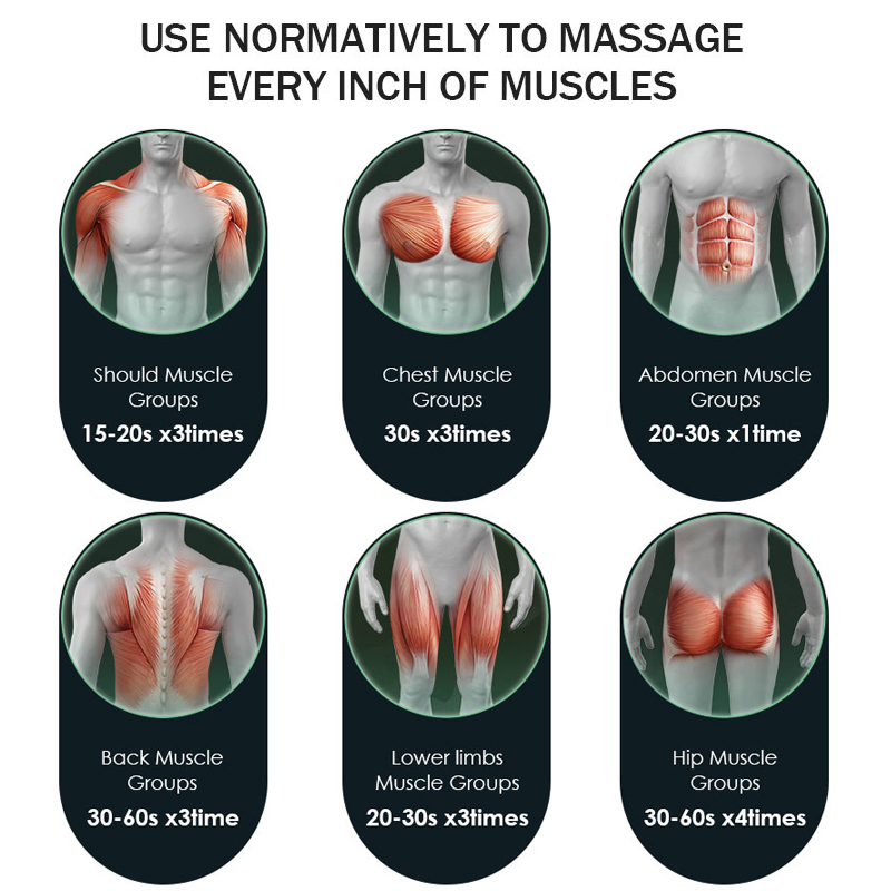 Percussion Adjustable Hand Electric Fascia Wireless Muscle Tissue Fascial Mini Pistol Massage Gun Massager