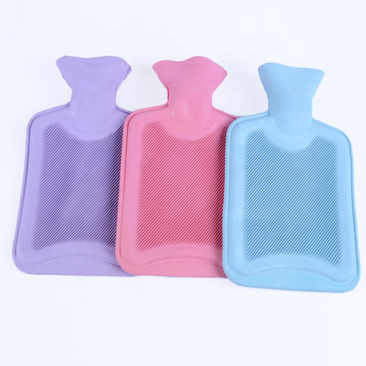 High Quality Classical Colorful Natural Rubber Hot Water Bag Bottle