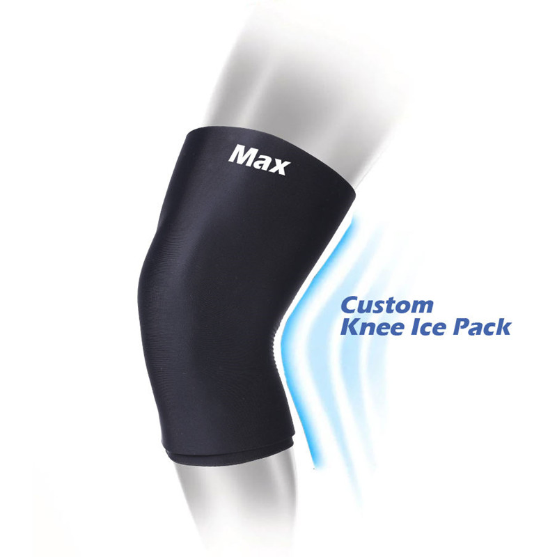 Custom Flexible Sports Cold and Hot Pack Reusable Knee Gel Ice Pack Wrap Gel Knee Ice Pack Wrap Cold Compress Knee Gel Sleeve