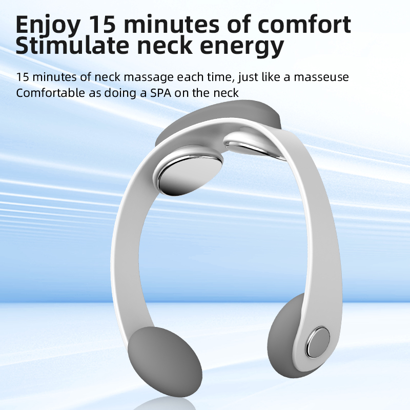 Wholesale Portable Electric Cervical Vertebra Neck Massager with Heat Therapy OEM Bulk Supply Masajeador